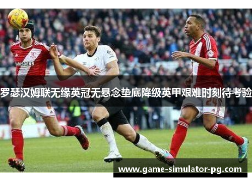 罗瑟汉姆联无缘英冠无悬念垫底降级英甲艰难时刻待考验